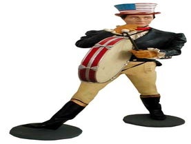 Jonny Whisky - Figur lebendgroß - mit Trommel, USA, Amerika