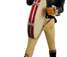 Jonny Whisky - Figur lebendgroß - mit Trommel, USA, Amerika