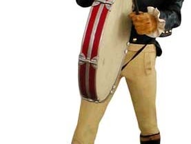 Jonny Whisky - Figur lebendgroß - mit Trommel, USA, Amerika