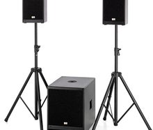 Aktiv Musikanlage 520 Watt RMS für Alleinunterhalter oder kleinere Party (120 Personen)
