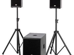 Aktiv Musikanlage 520 Watt RMS für Alleinunterhalter oder kleinere Party (120 Personen)