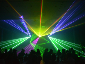 Lasershow Set XXL, mit Operator mieten
