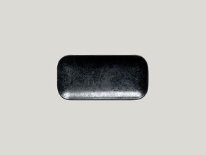 Karbon Teller flach schwarz 22x11cm