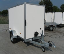 gebremster einachser Tieflader Kofferanhänger 2,50x1,30x1,50m - gebremst 1350kg