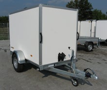 gebremster einachser Tieflader Kofferanhänger 2,50x1,30x1,50m - gebremst 1350kg