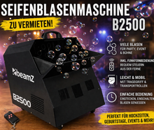 Seifenblasenmaschine mieten Hochzeit | magischer WOW-Effekt für eure Trauung ✨ BeamZ B2500