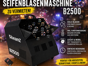 Seifenblasenmaschine mieten Hochzeit | magischer WOW-Effekt für eure Trauung ✨ BeamZ B2500