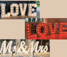 XXL LED Love Buchstaben, Mr & Mrs Buchstaben, Love Letters, Leuchtbuchstaben, Mr&Mrs Buchstaben, Farbwechsel Buchstaben