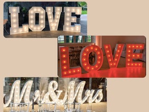 XXL LED Love Buchstaben, Mr & Mrs Buchstaben, Love Letters, Leuchtbuchstaben, Mr&Mrs Buchstaben, Farbwechsel Buchstaben
