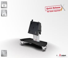 Audipack Floor Stand auf Rollen max. 55"