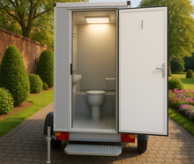 Toilettenanhänger Toilettenwagen Baustelle WC , WC, Toilette, Mobiles WC, Toilettenkabine, mit Waschbecke