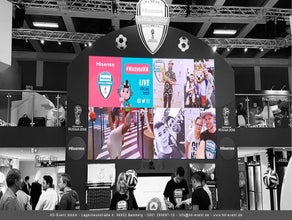 LED Wand P2 6m² Pauschalpreis für 3 Messetage mieten | inkl. Zubehör und Aufbau | z.B. 3m x 2m INFiLED INTI 2,6mm Blackface & Blackbody SMD LED | Videoscreens für Messe, Konferenz und Präsentation, LED Leinwand mieten, LED Videoscreen Vermietung