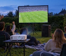 Public Viewing Paket mieten 119 €: Full HD Beamer, große Leinwand und Soundboks ✓ kautionsfrei