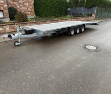3,5t 3-Achser Autotransporter mit Seilwinde, Anhänger für Transporter KFZ PKW 3500kg Tridem