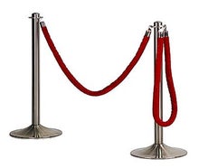 Kordelpfosten Edelstahl, Absperrung, Flughafenband, Messeabsperrung, Personenleitsystem