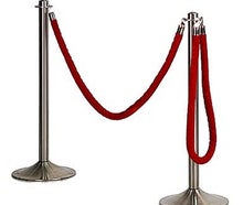 Kordelpfosten Edelstahl, Absperrung, Flughafenband, Messeabsperrung, Personenleitsystem