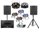 Party L Set Ton + Licht Musikanlage, Partyanlage, Tonanlage, optional mit Bluetooth (Aufpreis 10 Euro)