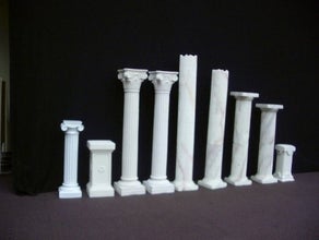 Griechische Säulen, Säulenstumpf, Stumpf, Säule, Tempel