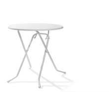 Stehtisch | Metall | Weiß | 70cm Durchmesser