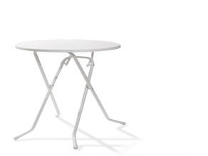 Stehtisch | Metall | Weiß | 70cm Durchmesser