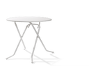 Stehtisch | Metall | Weiß | 70cm Durchmesser
