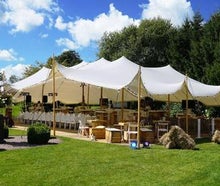 Partyzelt Stretchtent 7,5x10m Stretchzelt Flexzelt Faltzelt Festzelt Hochzeitszelt Zelt Nomadenzelt Safarizelt