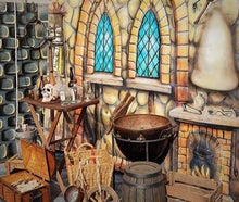 Märchen Kulisse Alchemisten Küche , Märchenküche , Märchen Dekoration