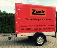 Kastenanhänger mit Plane und Spriegel, für Möbel oder Ähnliches 750kg Gesamtgewicht