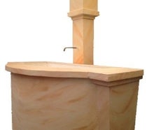 Brunnen, Dorfbrunnen, Holzbrunnen, Tränke, Alpen, Berge, Event, Dekoration