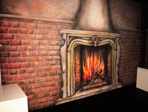 Bühnenbild Schloß Kamin, Bild Schloß Kamin, Bühnendekoration