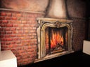 Bühnenbild Schloß Kamin, Bild Schloß Kamin, Bühnendekoration
