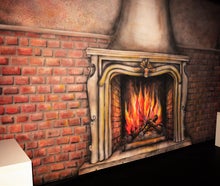Bühnenbild Schloß Kamin, Bild Schloß Kamin, Bühnendekoration