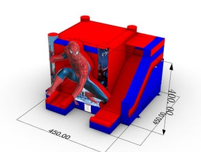 SPIDERMAN HÜPFBURG MIETEN I 24/7 SUPPORT / SPIDERMAN BOUNCY CASTLE