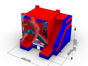 SPIDERMAN HÜPFBURG MIETEN I 24/7 SUPPORT / SPIDERMAN BOUNCY CASTLE