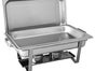 Speisenwärmer 4x Chafing Dish Wärmebehälter Speisewärmer Edelstahl Büffetbehälter Büffet Präsentation - Galerie - Bild 3