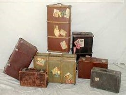 Reisekoffer, Reise, Koffer, Gepäck, Tasche, 50er Jahre, Antik, Nostalgisch