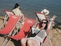 Liegestuhl / Klappstuhl / Beach rot - Galerie - Bild 2