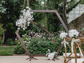 Traubogen Hexagon - Freie Trauung - Hochzeit Deko