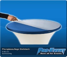 Plexiglasauflage Stehtisch