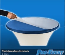 Plexiglasauflage Stehtisch