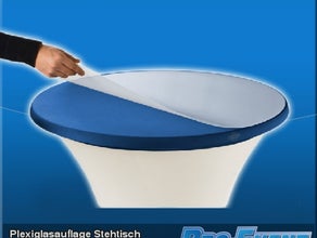 Plexiglasauflage Stehtisch