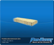 Holzbodenelement 2m