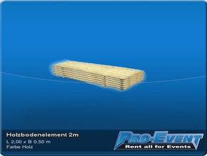 Holzbodenelement 2m
