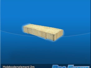 Holzbodenelement 2m