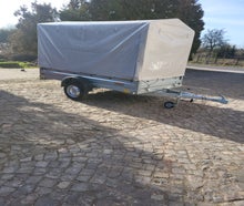 750 kg Anhänger mit Hochplane L253 x B150 x H150