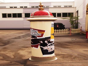 Nostalgische Litfaßsäule