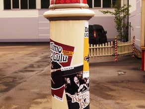 Nostalgische Litfaßsäule