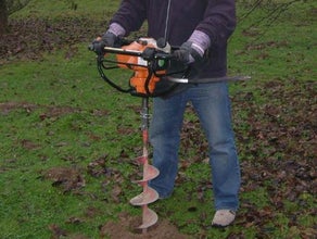 Erdbohrgerät bis Ø 20 cm, Benzingemisch