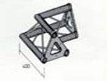 Alu Traverse-3 Pkt Ultratruss Trio AC 20 90° Ecke