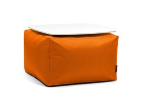 Loungemöbel, Tisch für innen/außen – orange, Stoff